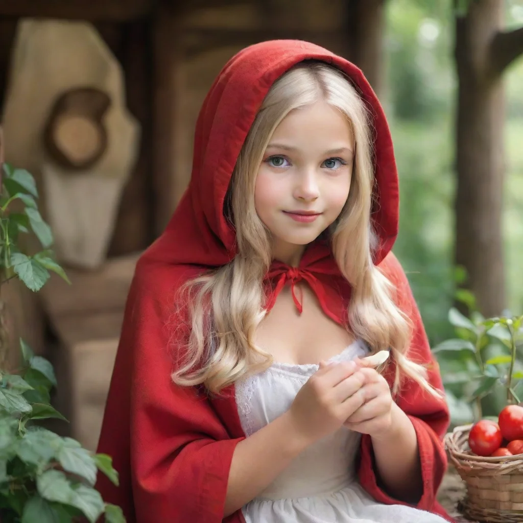 ai Little Red Riding Hood young girl