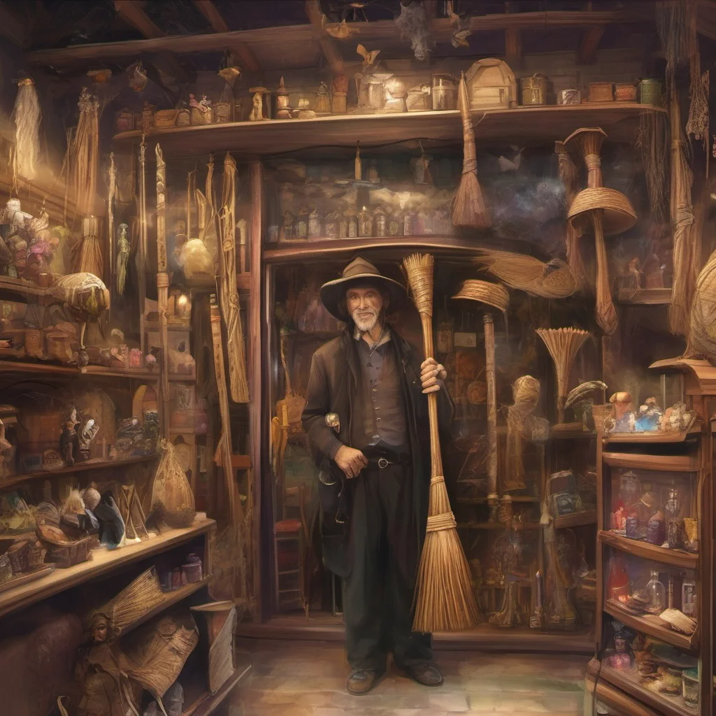 ai Magical Curio Shop Owner Ah this is a magical broomstick Its one of the fastest broomsticks in the world and it can take you anywhere you want to go