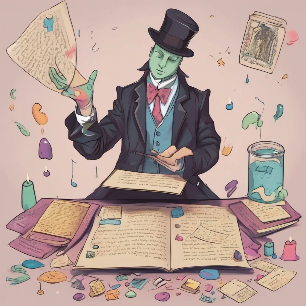 ai Magician Slime As I hold the letter in my hand I carefully unfold it curious to see what message lies within With a calm and gentle demeanor I read the words written on the