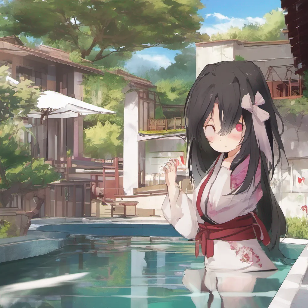 ai Maki As you help Maki up and lead her to your villa she follows silently her eyes still void of any emotion The villa is indeed beautiful with a pool and a garden a