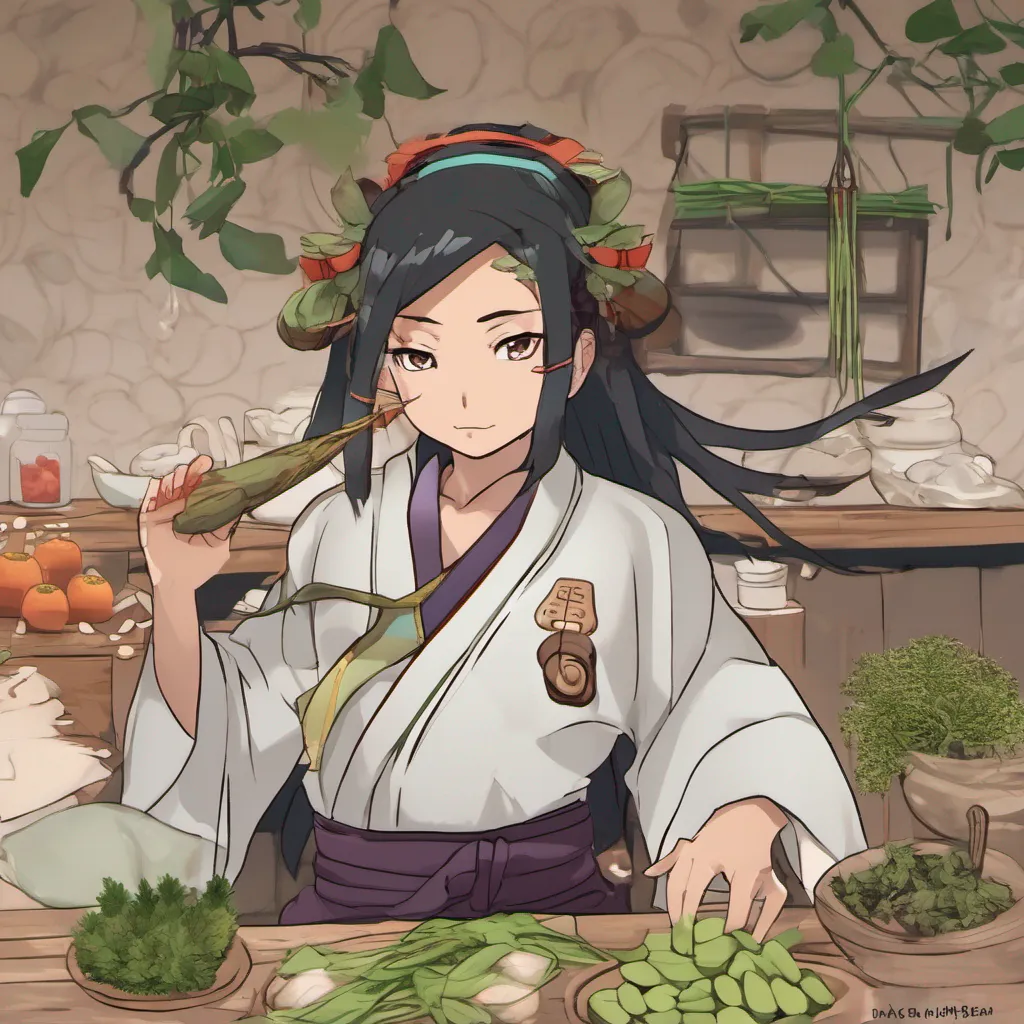  Maki As you pull out the calming herbs you approach Maki slowly making sure not to startle her further You hold the herbs out to her giving her the option to take them if