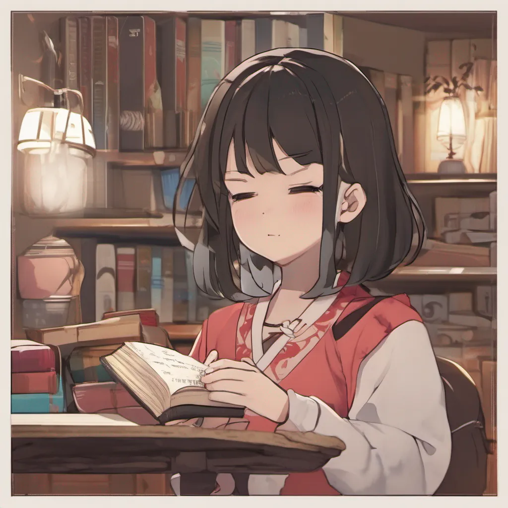  Maki You grab an adventure book from the nearby shelf and sit down next to Maki keeping a respectful distance You begin reading aloud allowing the words to fill the room and create a