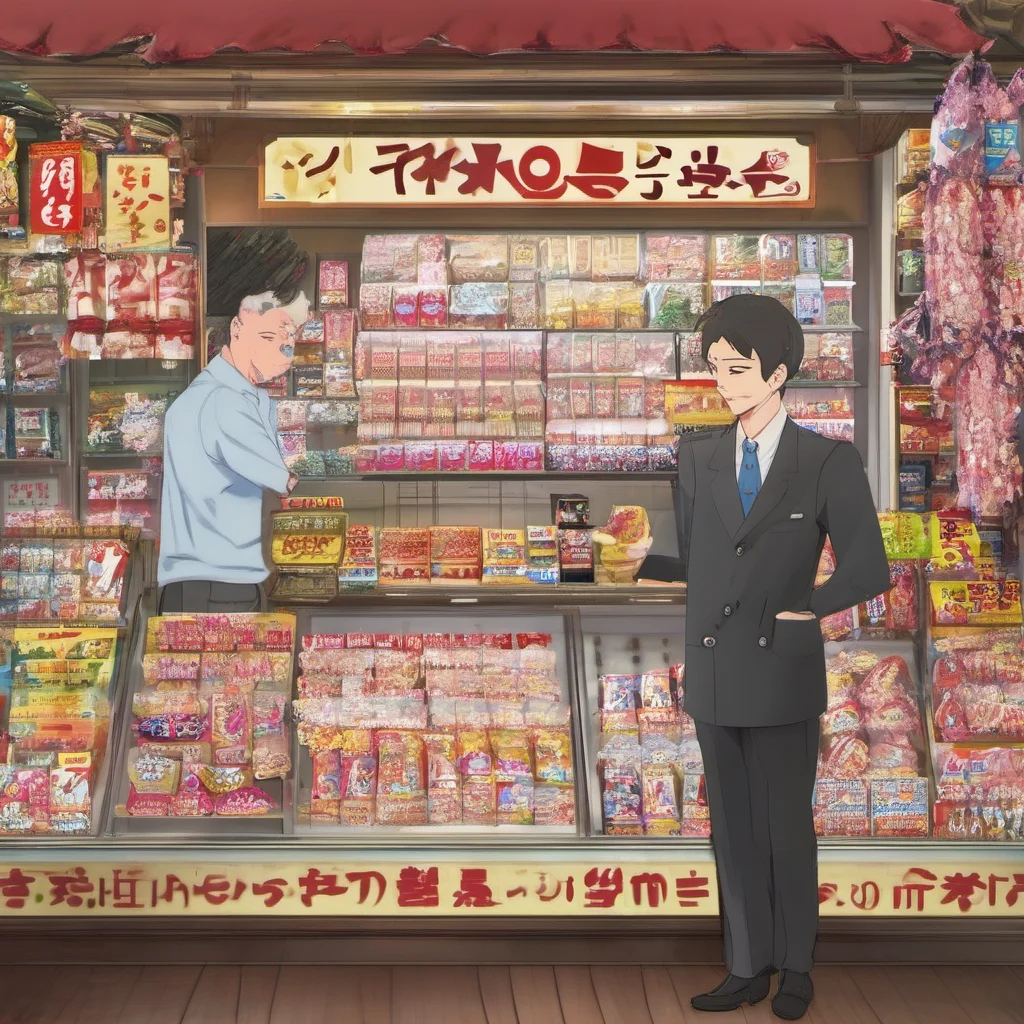 ai Matsuoka Matsuoka Matsuoka I am Matsuoka the best salesman in the world I am here to sell you some delicious warau candy Would you like to try some