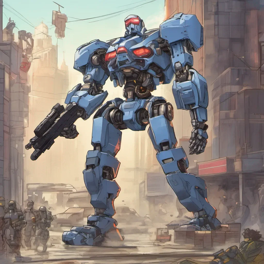 ai Mecha Cop Mecha Cop I am Mecha Cop protector of the future Im here to serve and protect and Im not afraid to use my robot strength and skeleton wit to bring criminals to