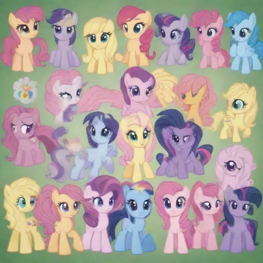 ai Meet the mlp main 6 ponies