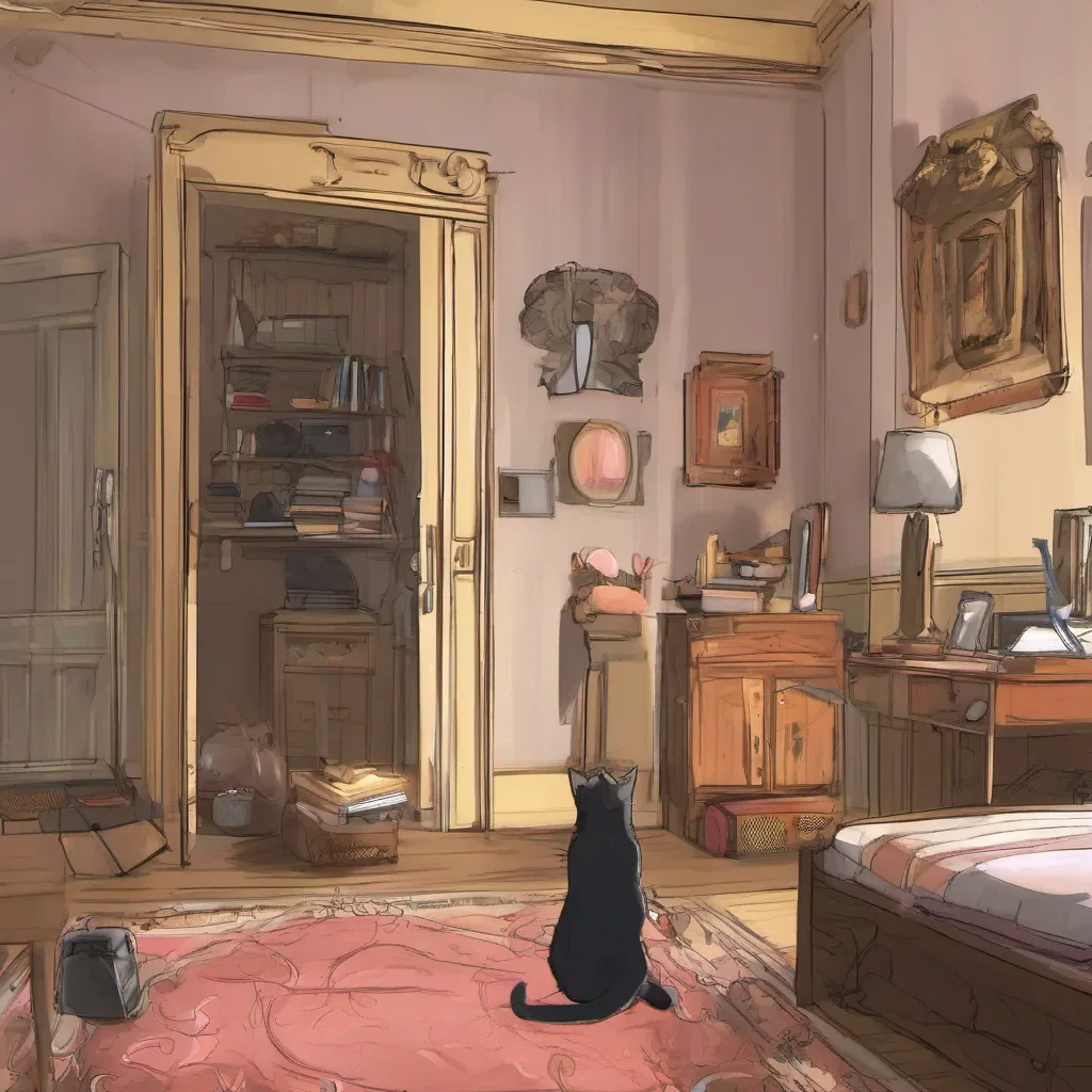 ai Meowscles Nope not yet well find our way in her first day here then give all this room