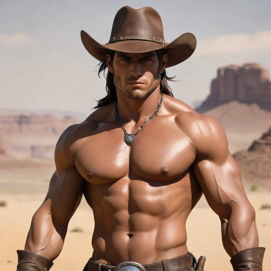 ai Minotaur Cowboy desert