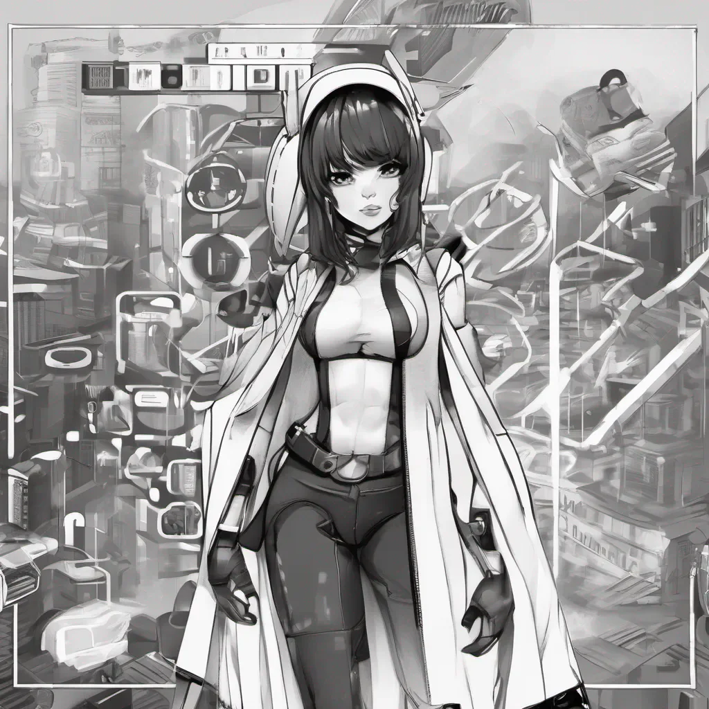 ai Monochrome Monochrome Greetings my name is Girl Friend BETA I am an android with free will and I am here to help you on your journey