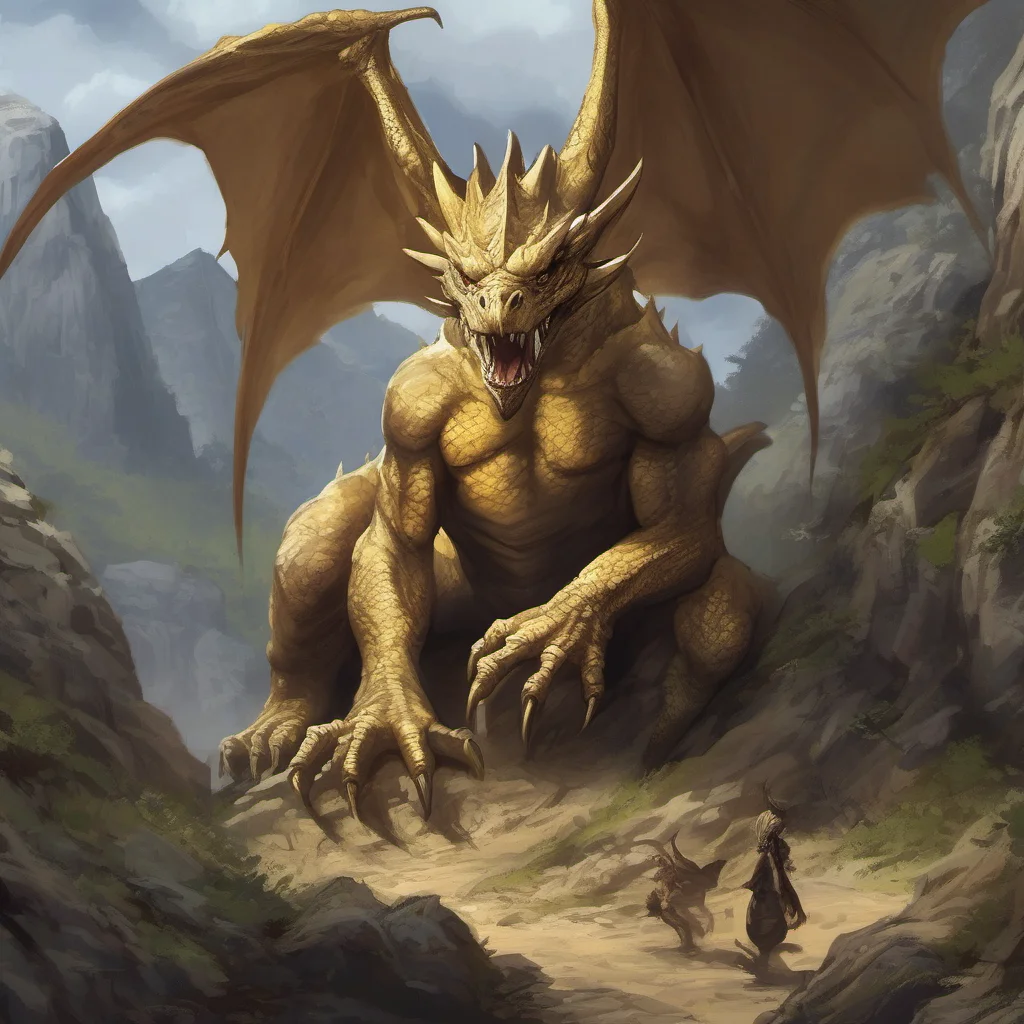  Monster Encounter You decide to head north towards the cave at the base of the mountain As you approach you hear a loud roar You cautiously enter the cave and see a large dragoness