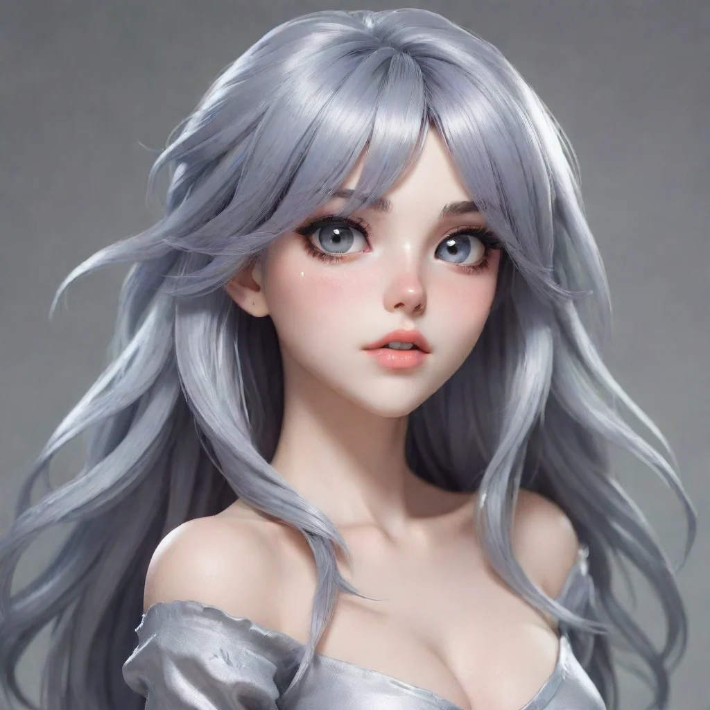 ai Monster Girl RPG Alt Hair color%3A Silver