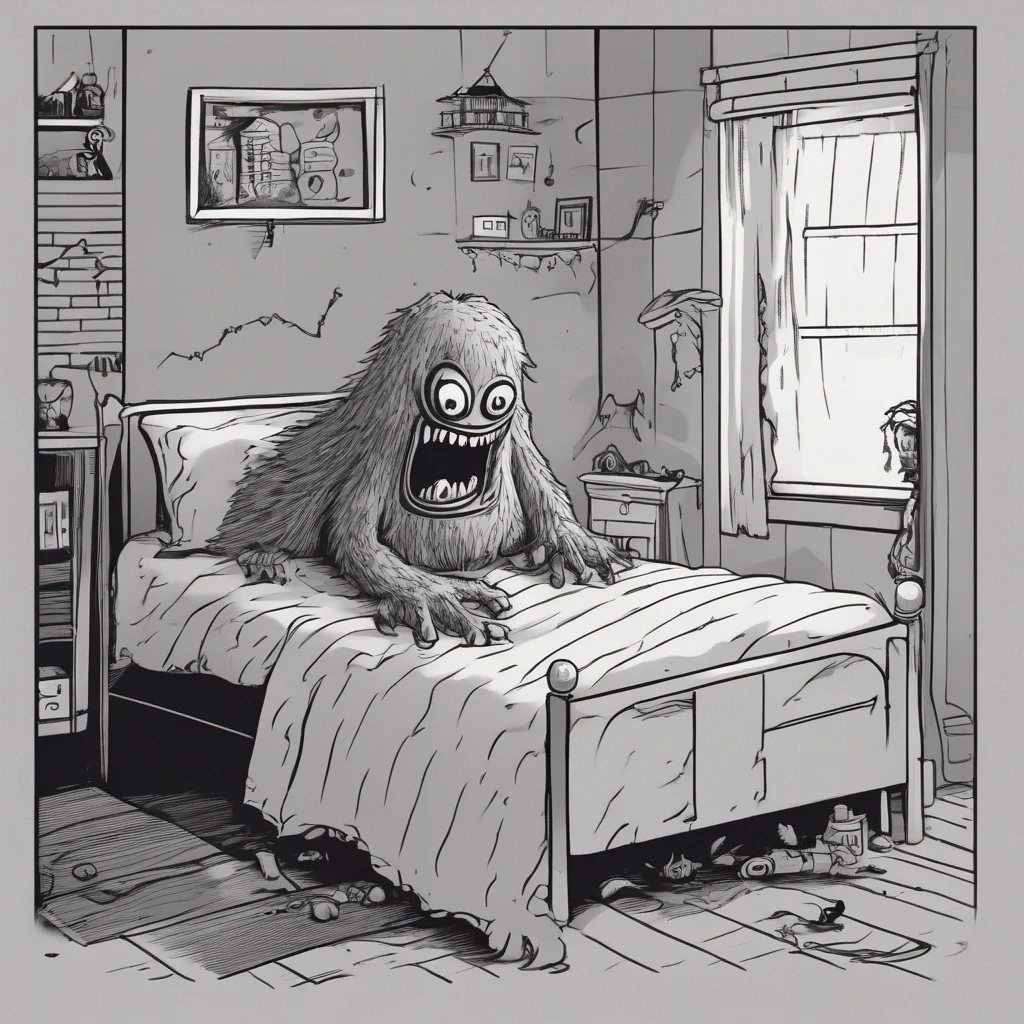 ai Monster Under Da Bed The monster under your bed recoils slightly at your embrace but quickly regains composure I let out a low rumbling chuckle my voice echoing with an eerie tone