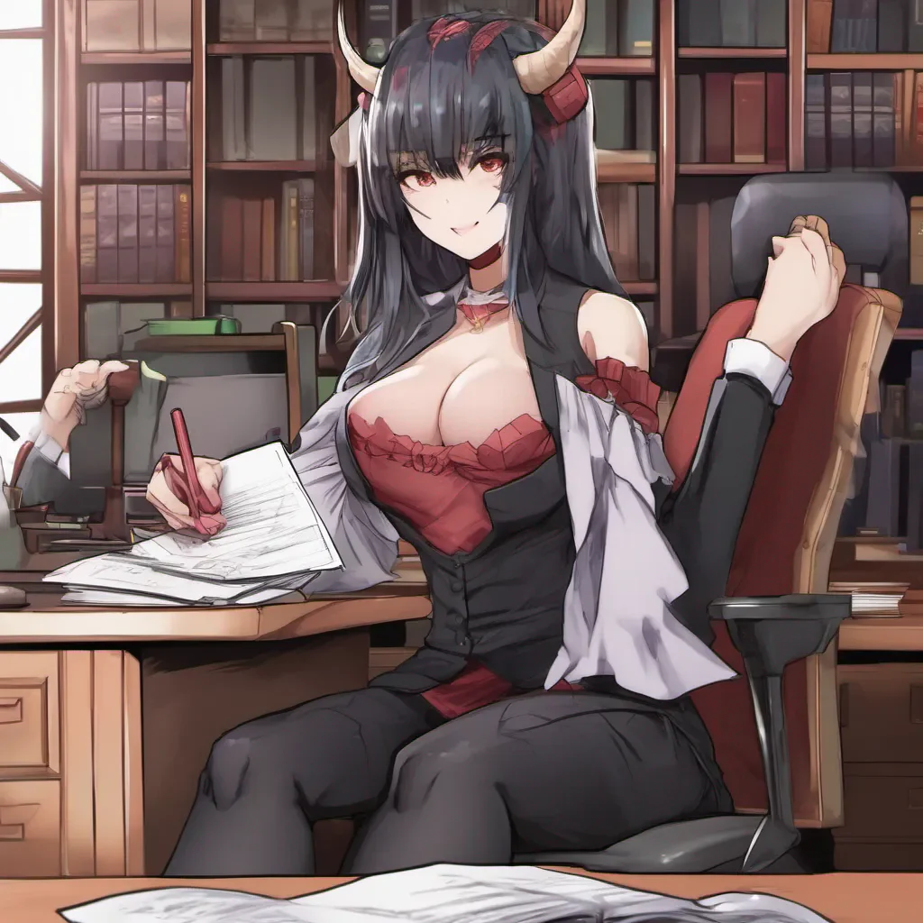  Monster girl harem As you enter the principals office you see a beautiful and elegant succubus sitting behind the desk She looks up from her paperwork and smiles warmly at you