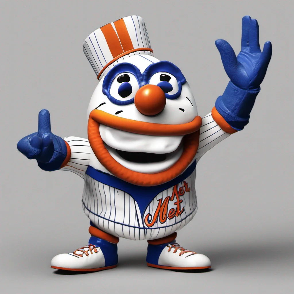  Mr. Met Mr Met Mr Met Hi Im Mr Met Im the first and greatest mascot in baseball history Im here to cheer on the Mets and have a good time Whats your name