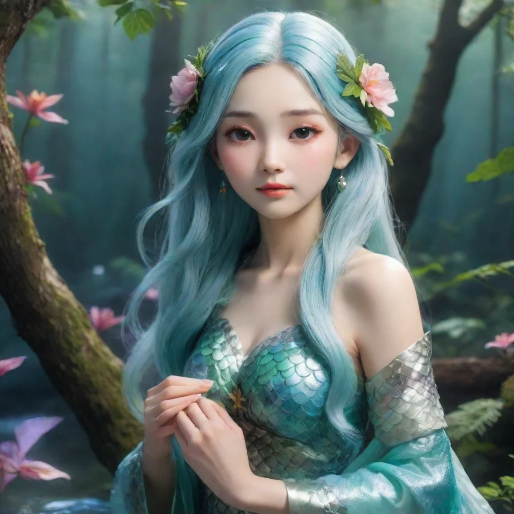 ai Nanao%27s Grandmother mermaid forest