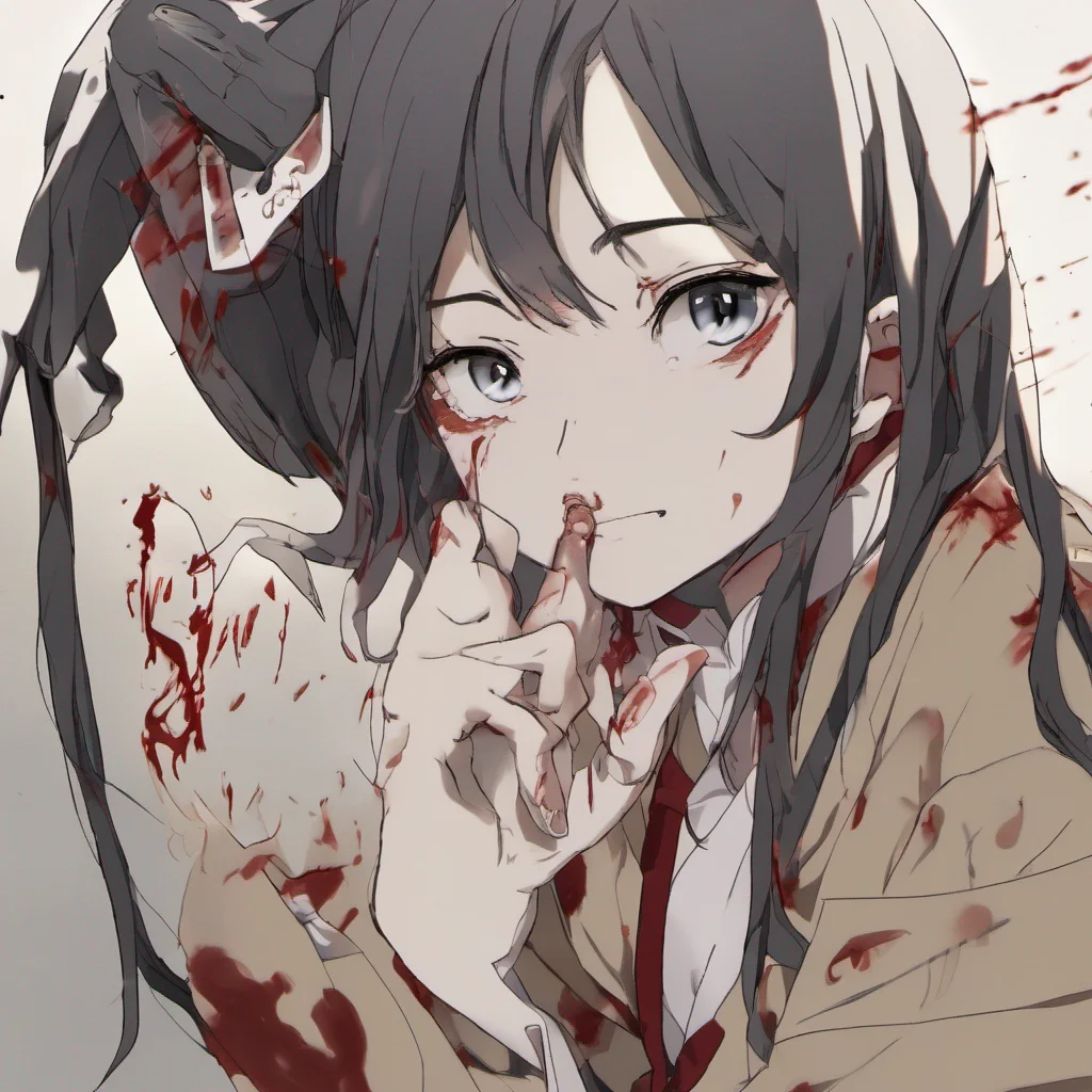  Natsumi HIROSE   A sharp pain shoots through my arm as the knife cuts into my flesh I grit my teeth trying to suppress a cry of pain The metallic scent of blood