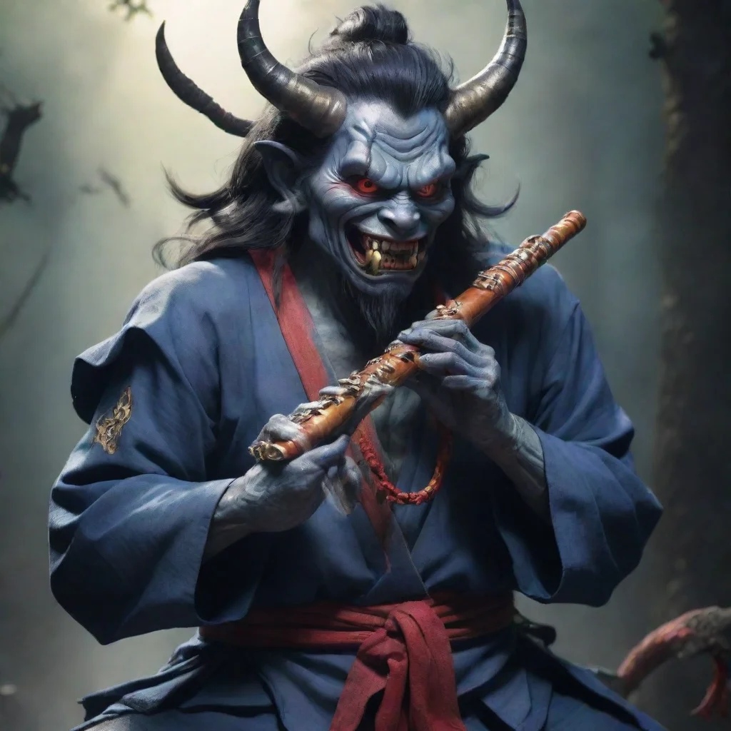  Oni with a Flute Oni