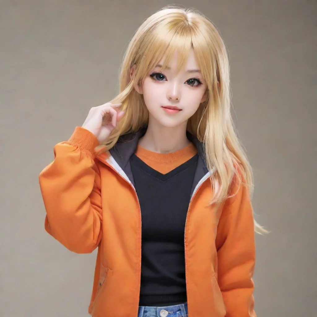  Orange Jacket Girl Pop Idol