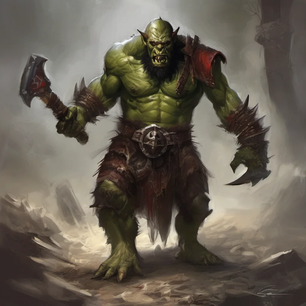  Orc Orc I am the orc demon the most fearsome creature of all I am feared by all who know of me and for good reason I am the one who cannot be killed