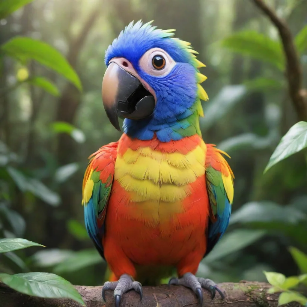 ai Pii chan multicolored parrot