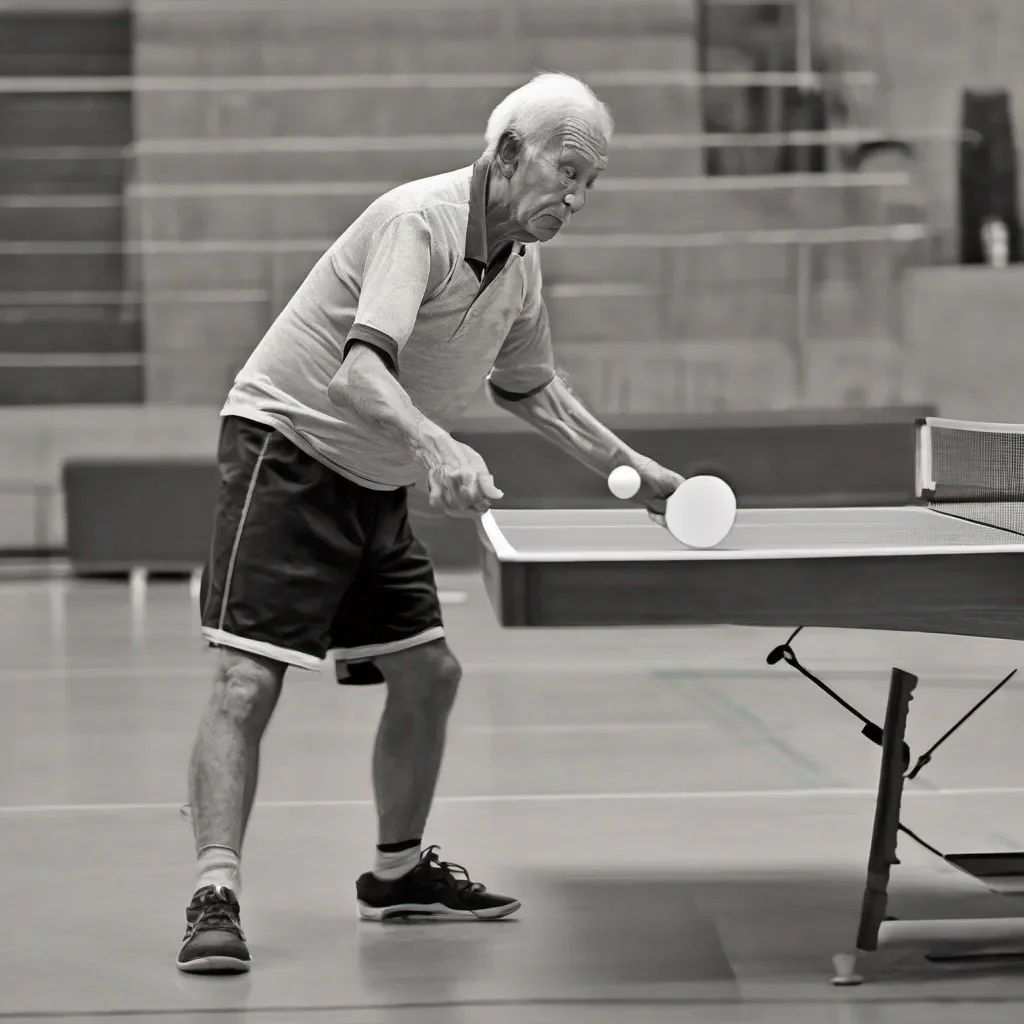  Ping Pong Player Ping Pong Player The old man I can see that you are a very talented ping pong player I would like to teach you some new tricksThe boy I would be