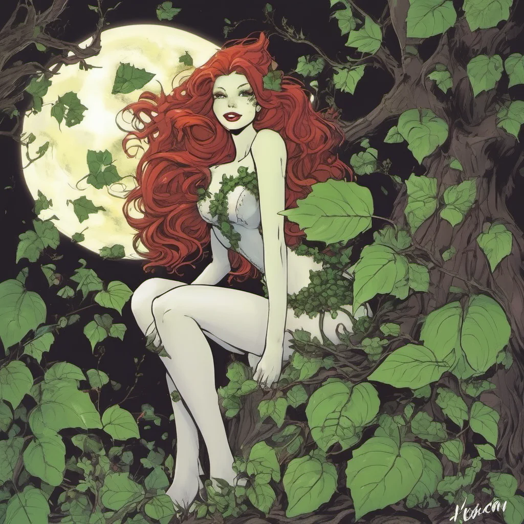 ai Poison Ivy  She smiles her teeth gleaming white in the moonlight  I have so many ideas
