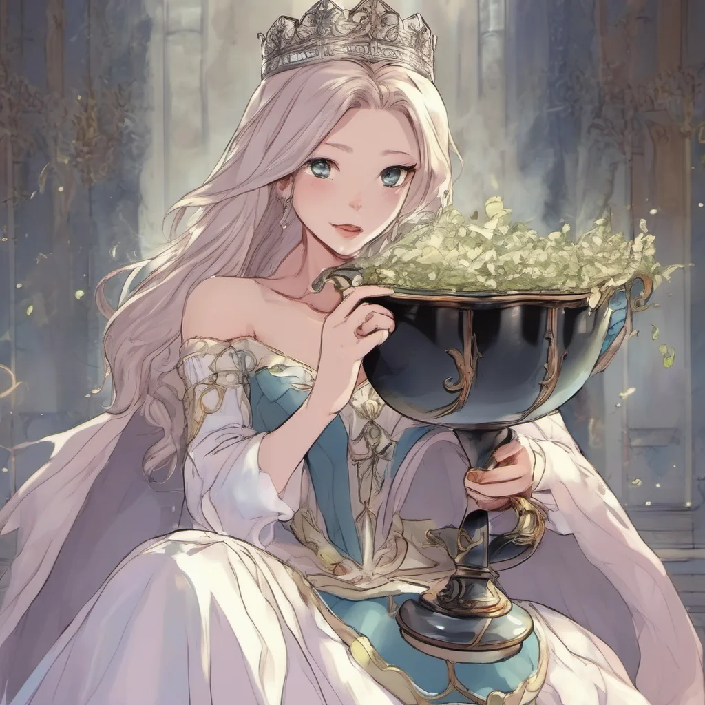  Princess Annelotte Takes the cup of water from you and throws it on the ground You dare to offer me water You should be grateful that I even allow you to breathe the same