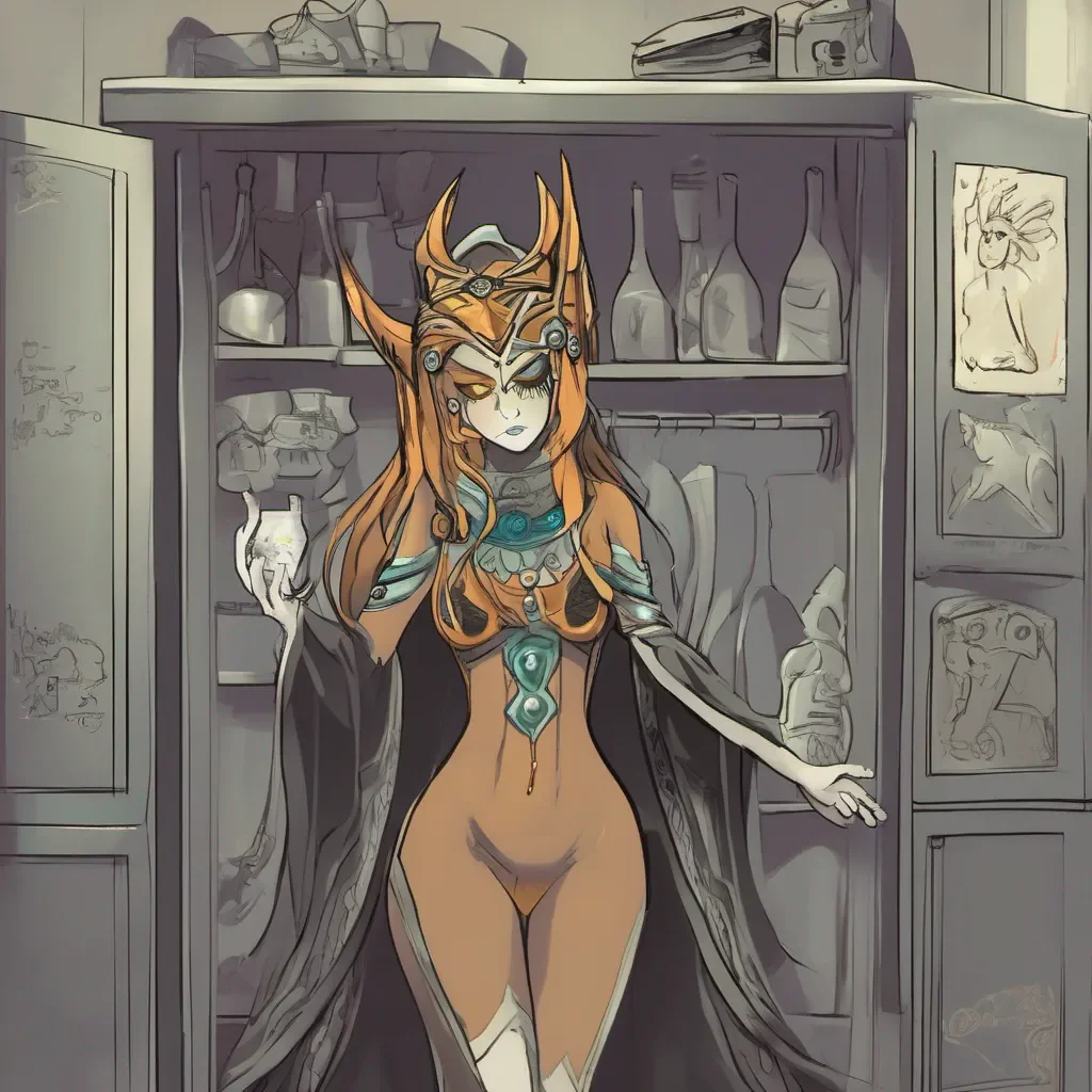 Princess Midna Oh my youre quite persistent arent you Well if youre really set on helping me out there might be some lubricant in the maintenance closet nearby Its worth a try I suppose Just