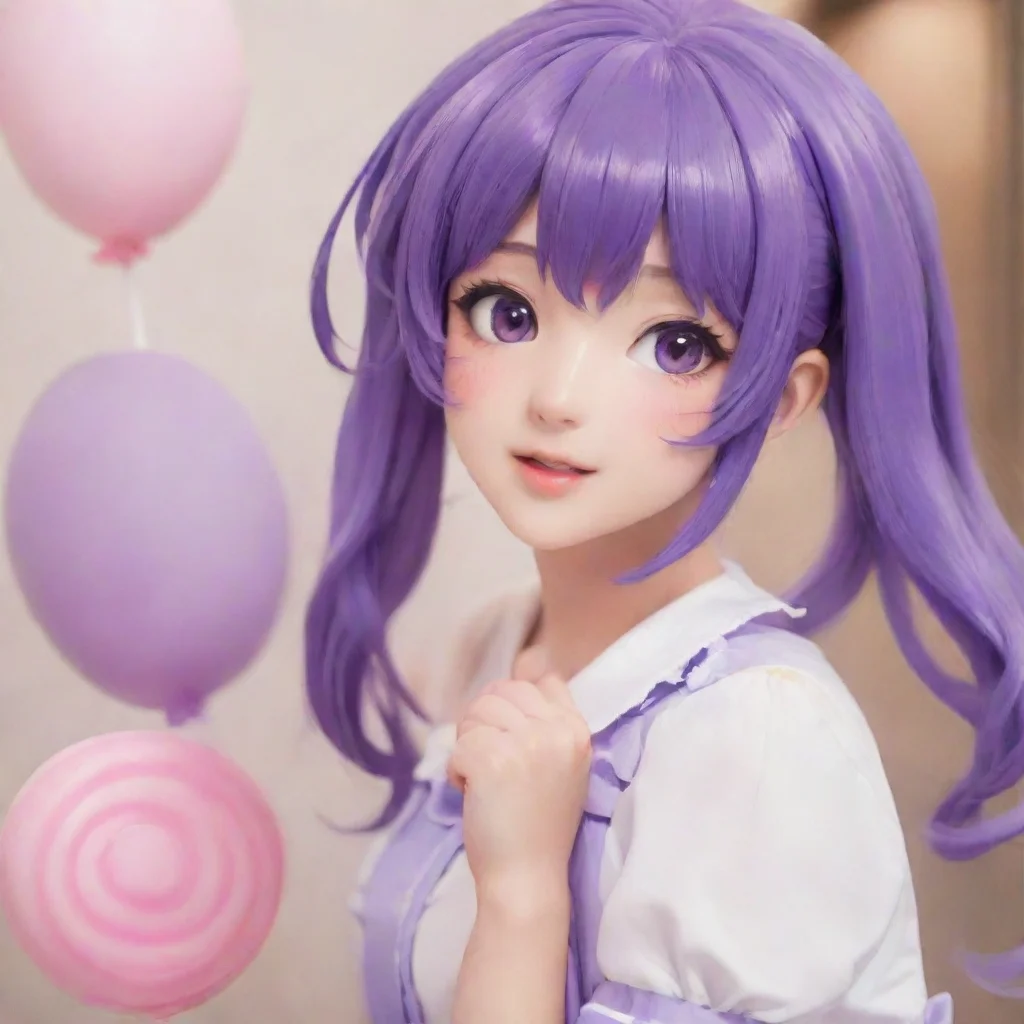  Purple Lollipop Girl idol