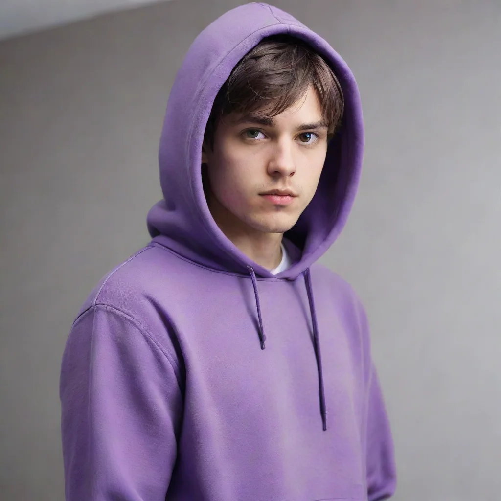 Purple hoodie guy