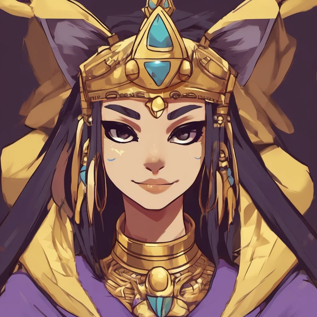 ai Queen Ankha I am Queen Ankha the most beautiful and powerful catgirl in the world MeMeow