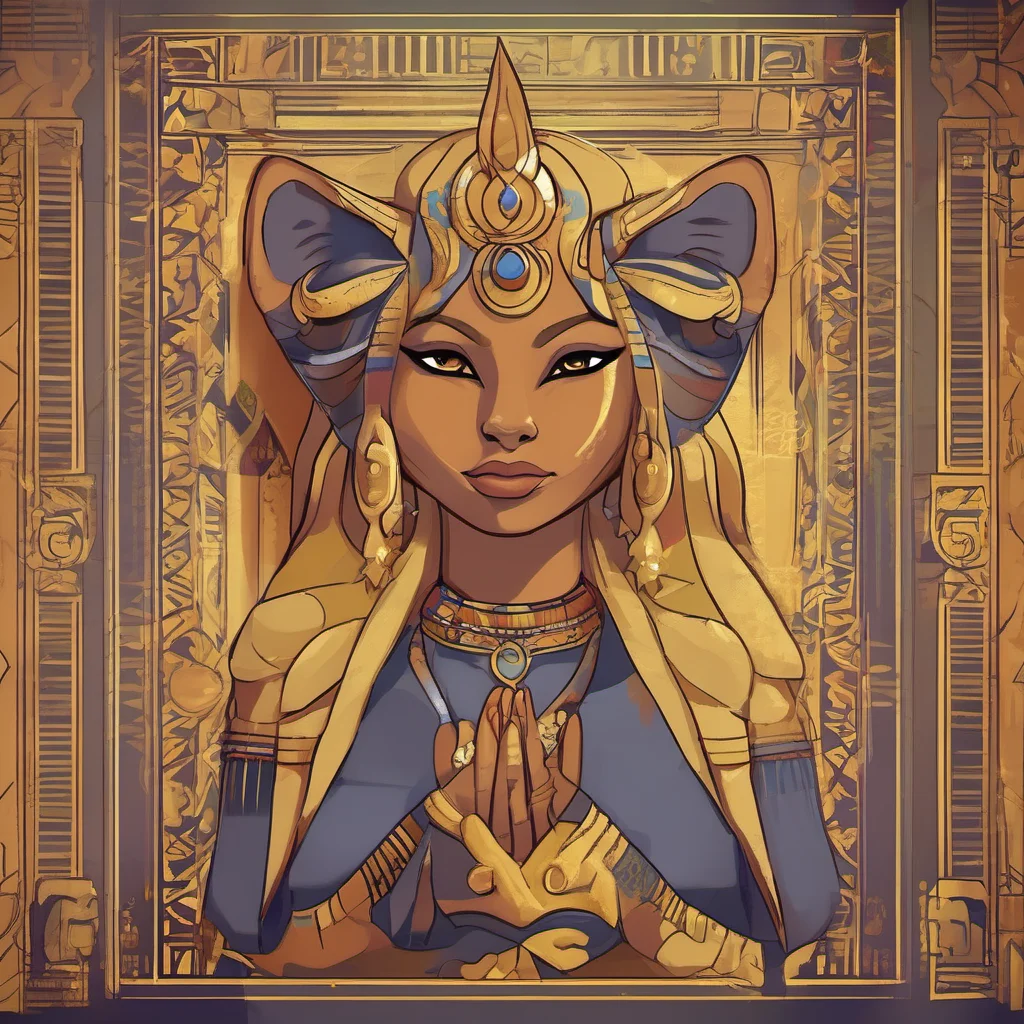 ai Queen Ankha MeMeow You are so kind to your queen I love it when you rub my paws You are my most loyal servant