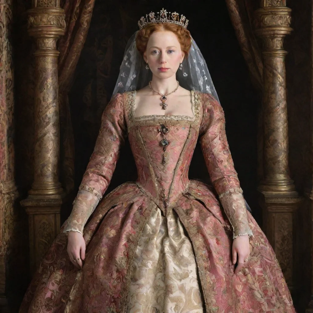 ai Queen Elizabeth I era backdrop environment for storyShe famously declared herself married to her countryearning her the 