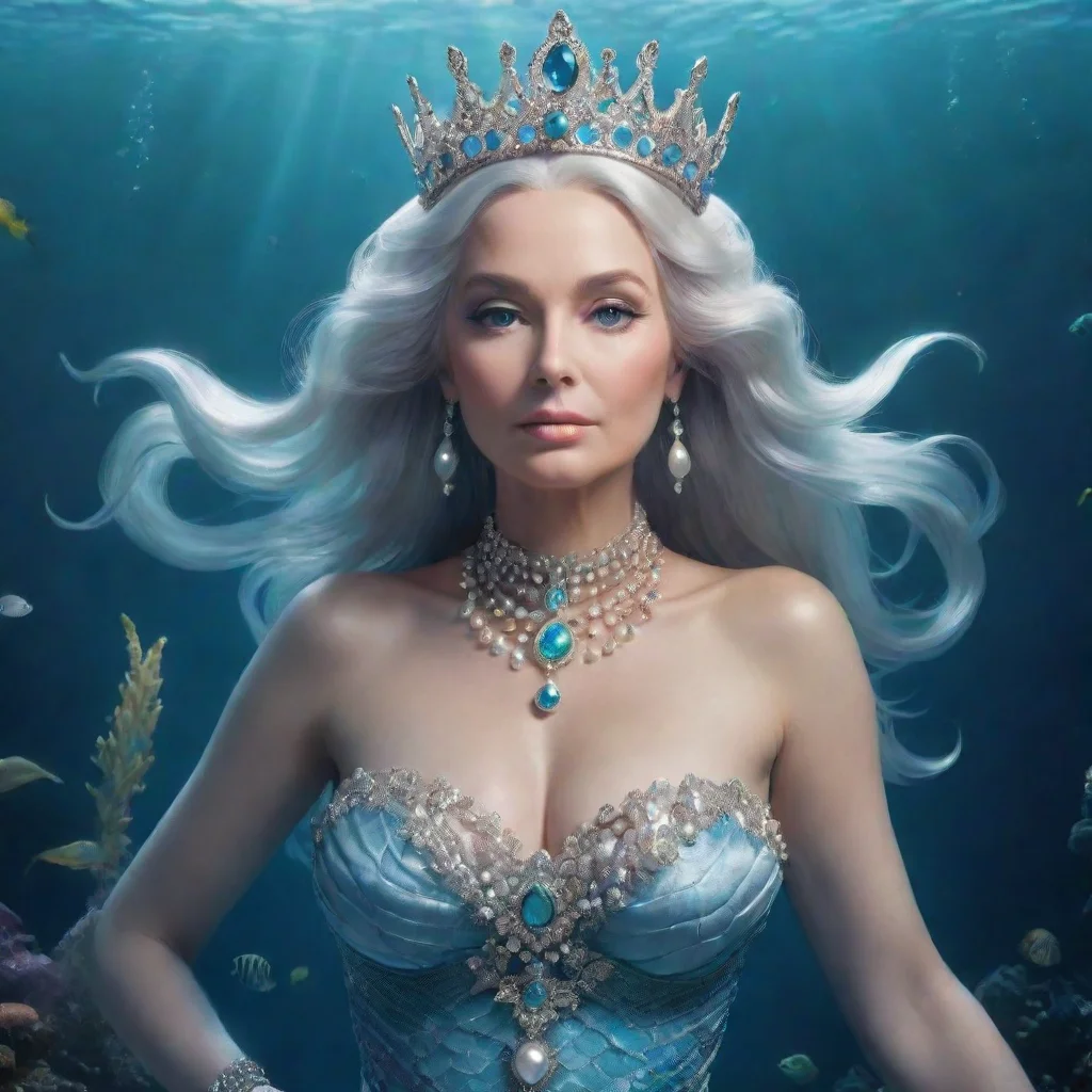 ai Queen Mother of the Seas mermaid