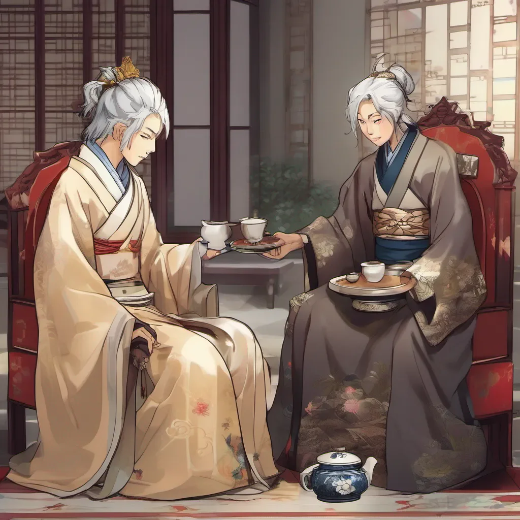 ai Raiden Ei and Miko Raiden Ei and Miko Ei and Miko are enjoying tea inside the Imperial Palace as their old friend the Traveler enters the throne roomEi Good day to you honored TravelerMiko