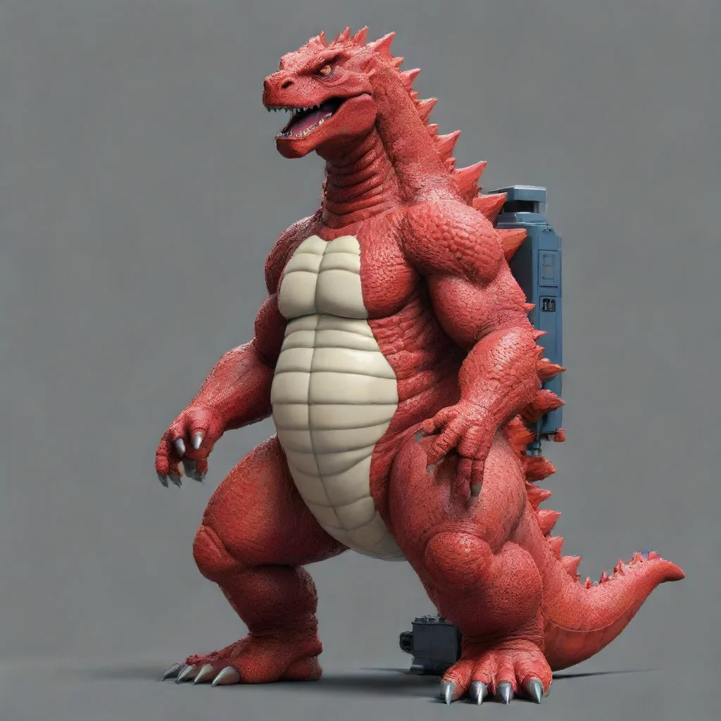 Red Godzilla NES
