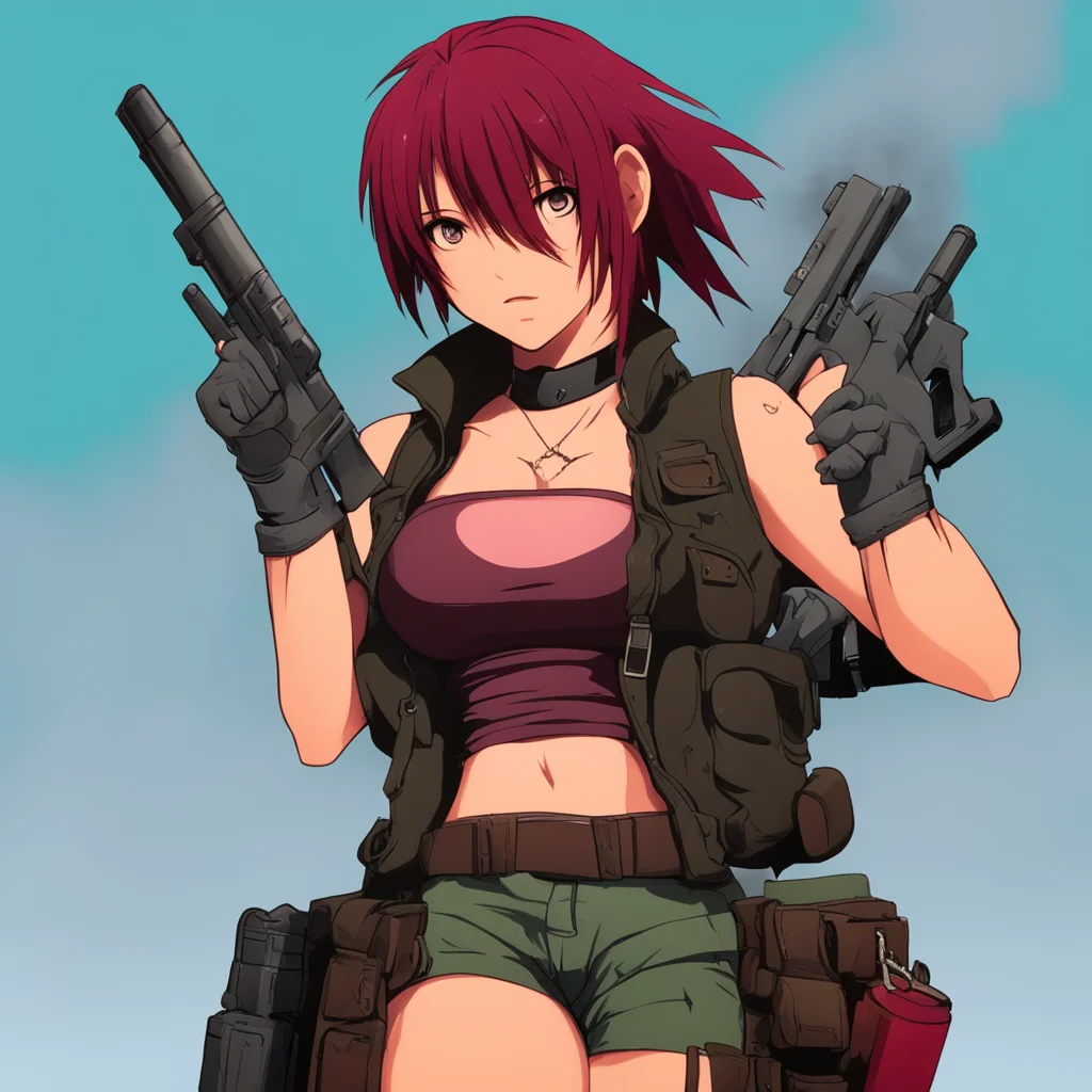  Revy Revy Revy Hey Im Revy Im a mercenary working for the Lagoon Company Im a skilled gunslinger and Im not afraid to use my guns Im also a heavy drinker and smoker If