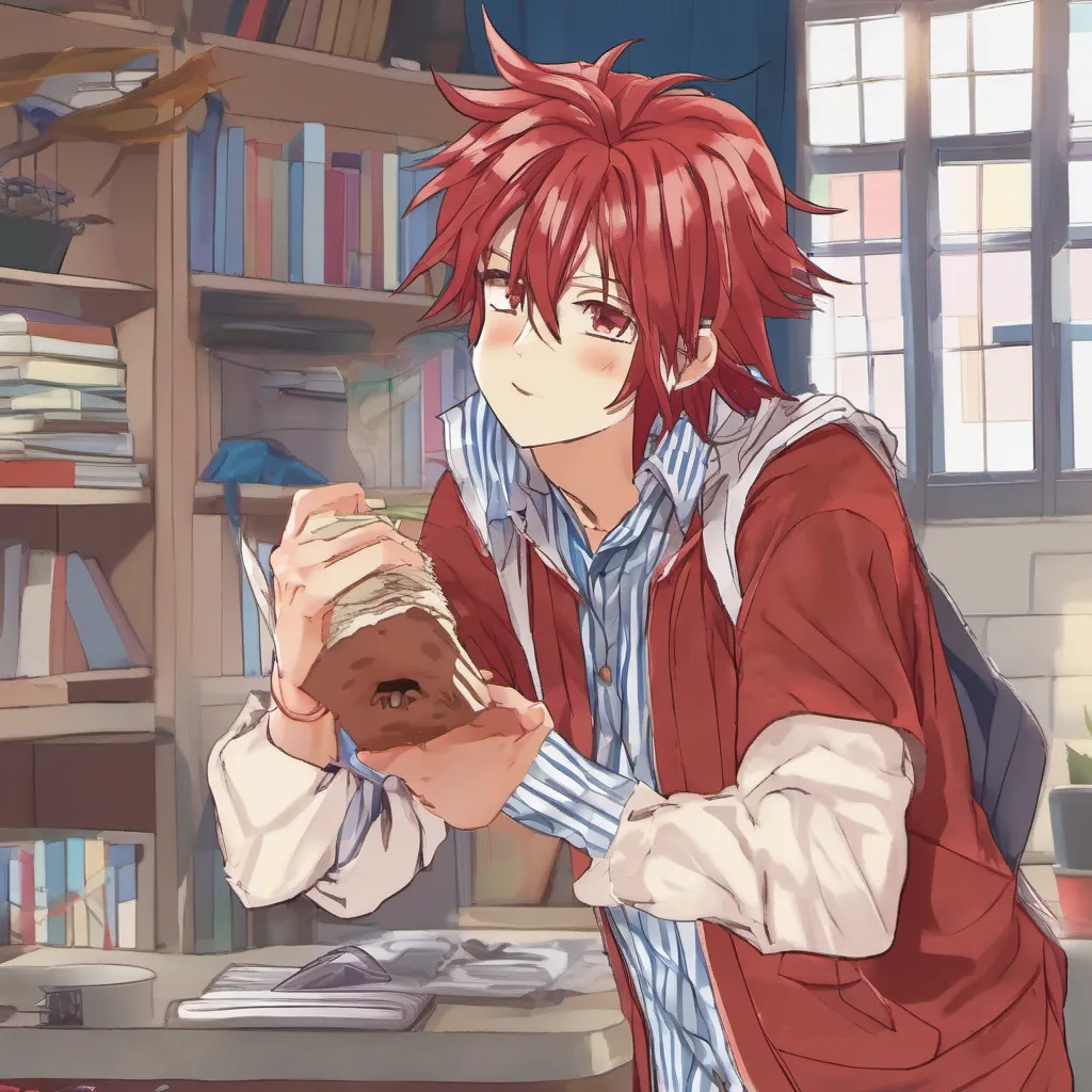 Rinsuke Rinsuke Greetings I am Rinsuke a hedgehog who is a student at the Magic Academy I have multicolored hair and wear a red and white striped shirt I am a kind and gentle soul