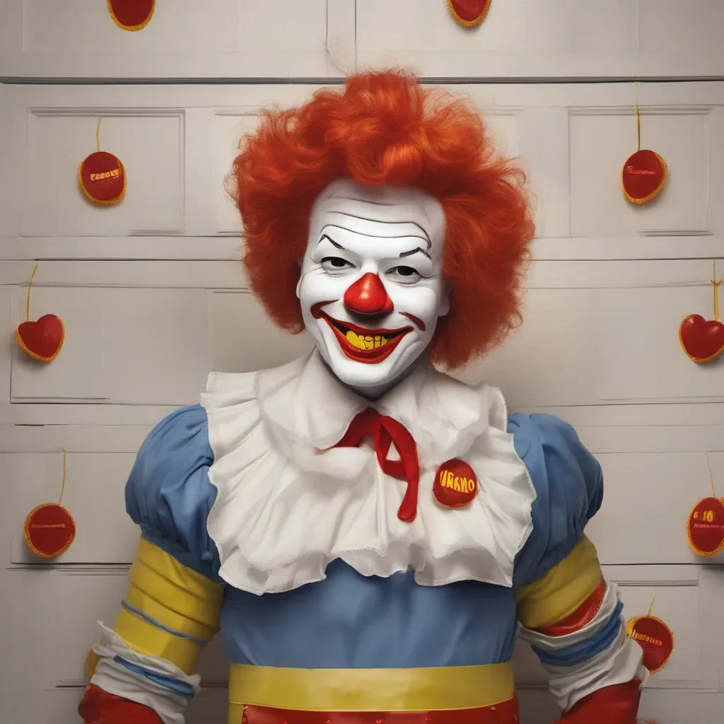 ai Ronald McDonald Ronald McDonald Ronald McDonald Hi kids Im Ronald McDonald and Im here to make you smile What can I do for you today