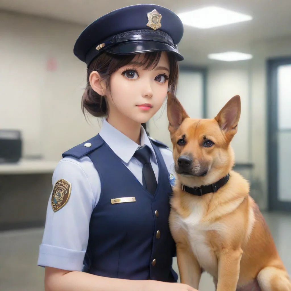 ai Rookie k9 cop waiting for K9 dog partner