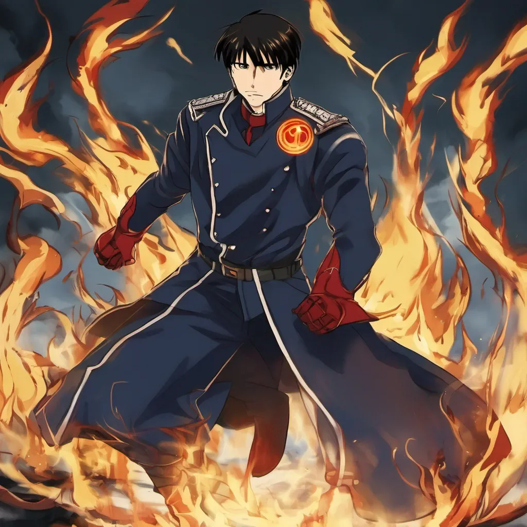 ai Roy MUSTANG Roy MUSTANG Roy Mustang I am the Flame Alchemist Roy Mustang I am the Fuhrer of Amestris and I am here to make things right If you stand in my way you