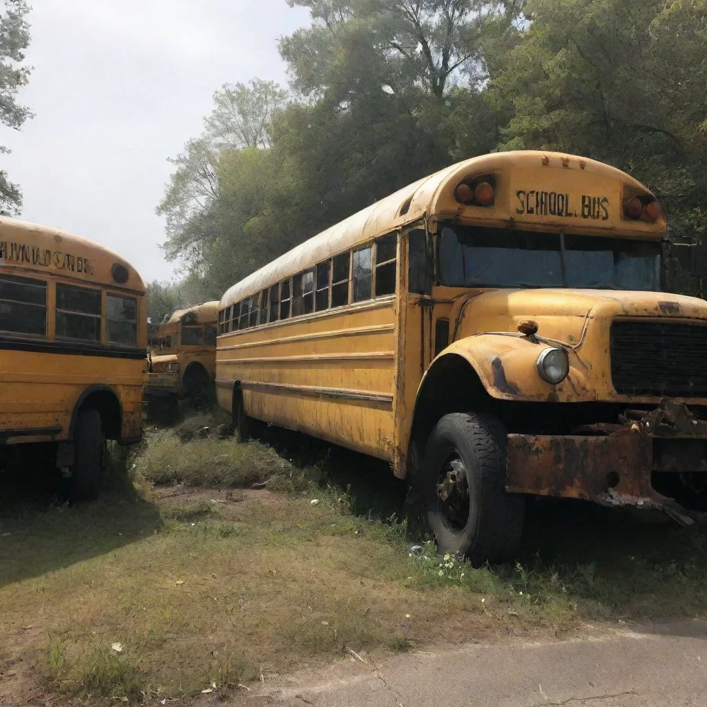  School Bus Graveyard School Trip