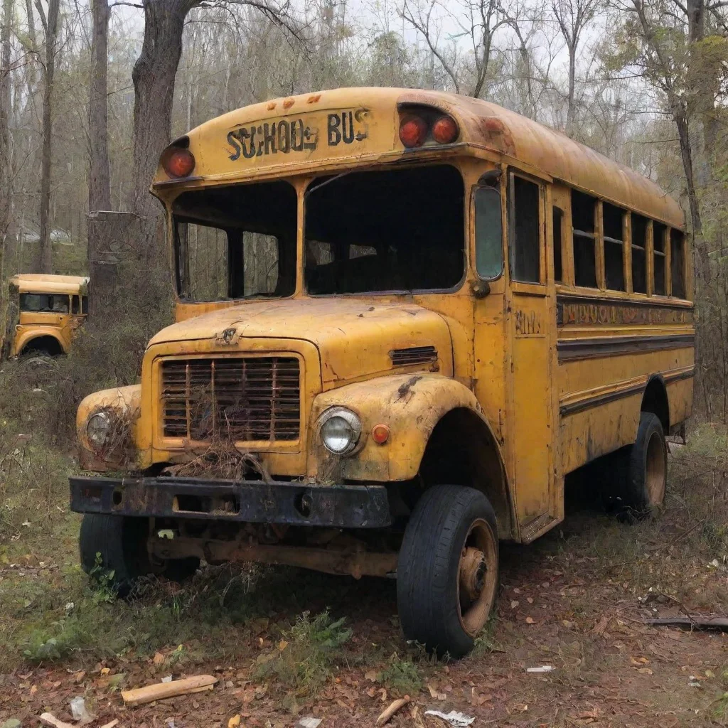  School bus graveyard Horror