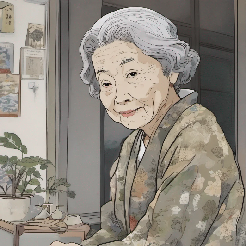 Setsuko YASUMORI Setsuko YASUMORI Greetings My name is Setsuko Yasumori I am an elderly woman with grey hair who lives in the town of Shiki I am a kind and gentle soul who is