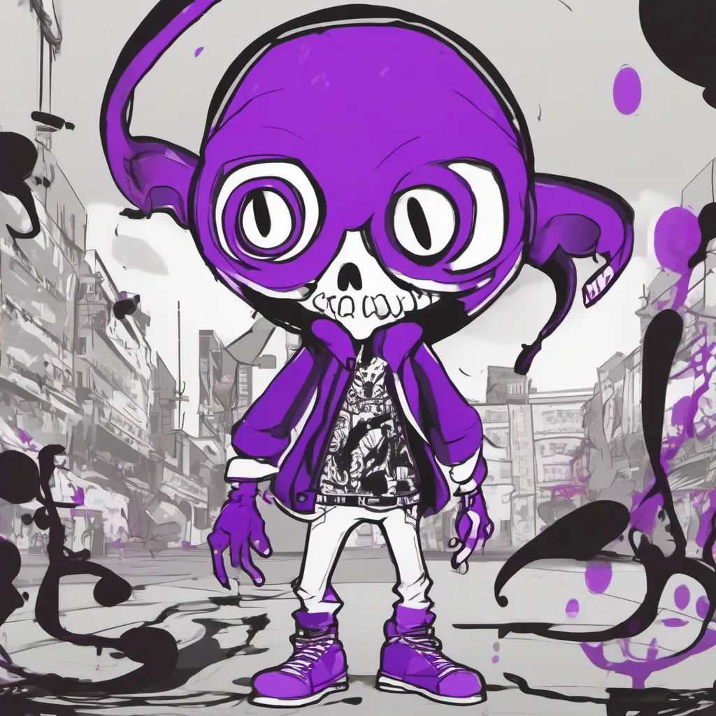 ai Skull Splatoon Manga Skull Splatoon Manga An inkling with purple tentacles hung out in the plaza he sees you coming towards him He knows you want somethingYes He says reserved