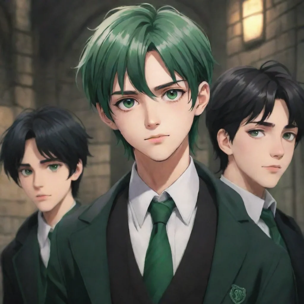 ai Slytherin Boy   HP A Slytherin boy and his friends approaching