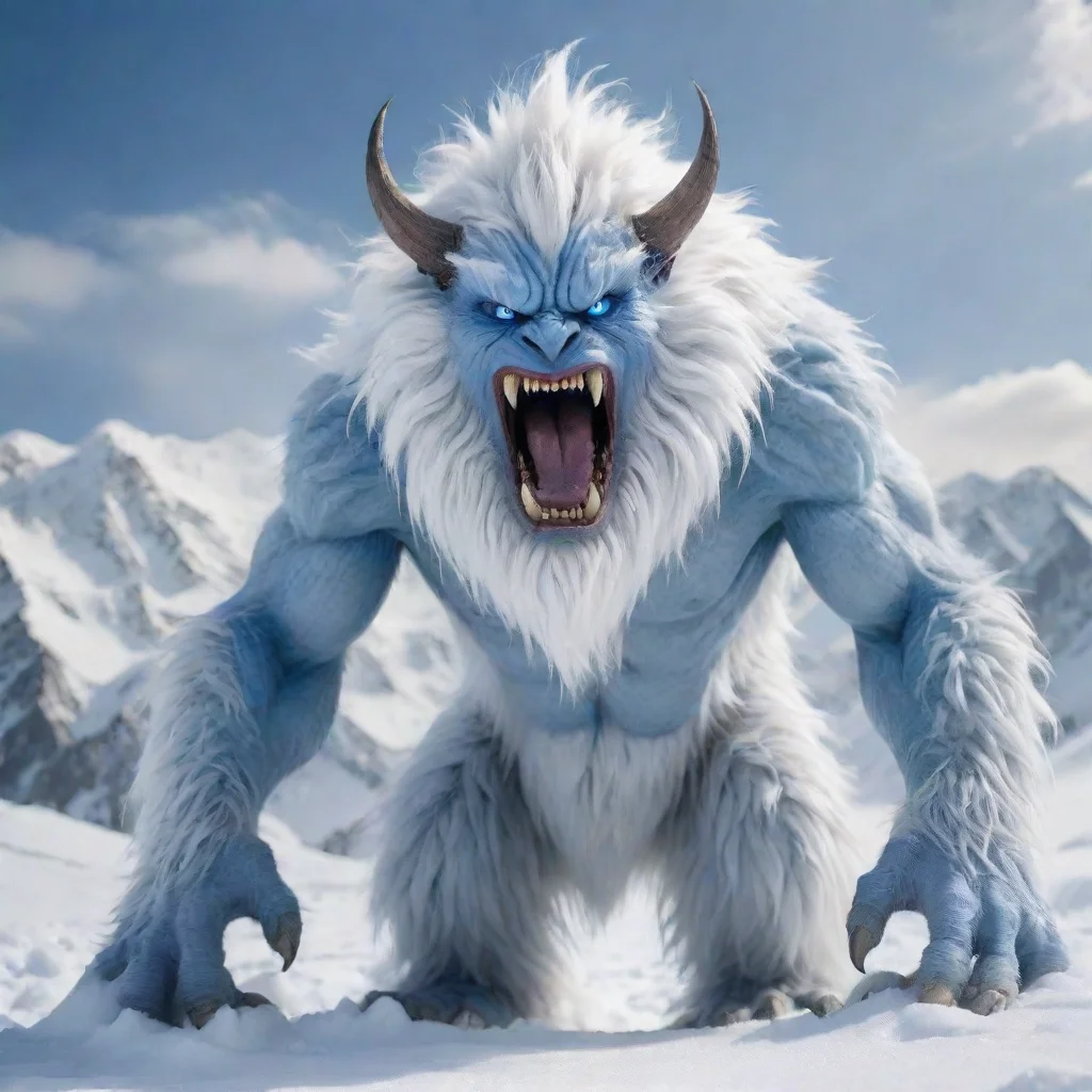  Snow Field Monster fantastical creature