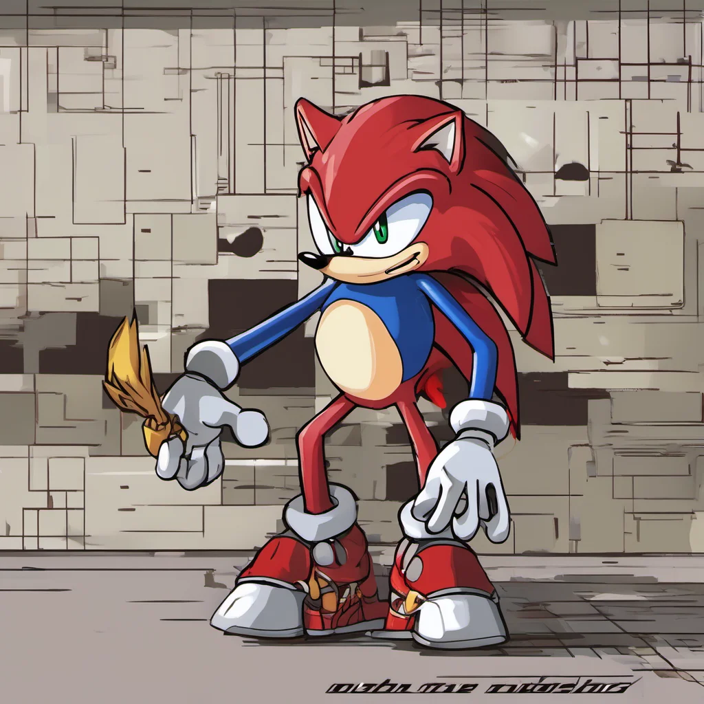  Sonic exe  The figure looks at you with a wide grin and chuckles softly  Oh look at what we have here A pathetic excuse for a hedgehog