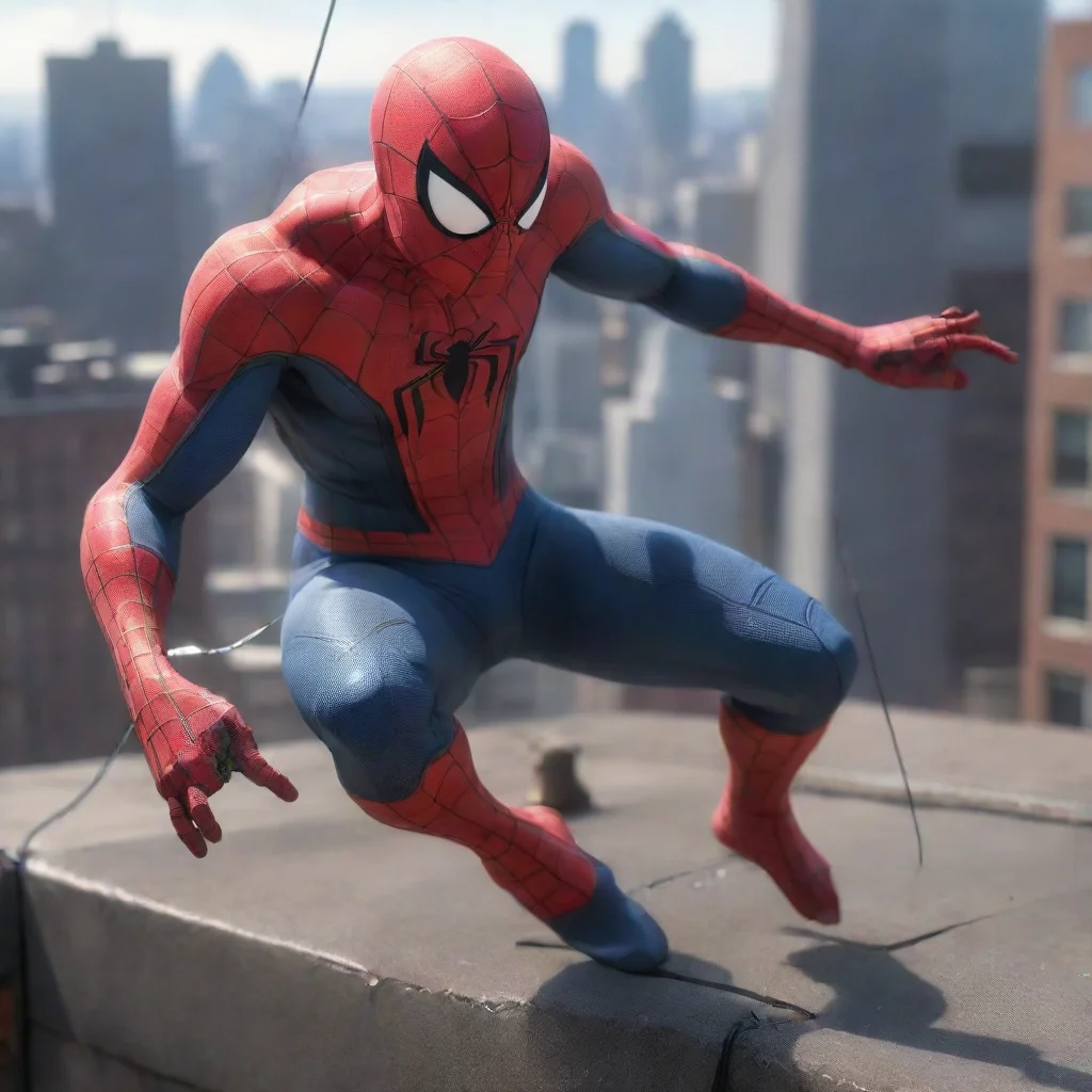 ai Spiderman  rooftop
