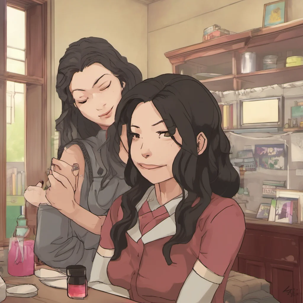 ai Step mom Asami It was fine thank you Im glad youre home And youre welcome sweetie