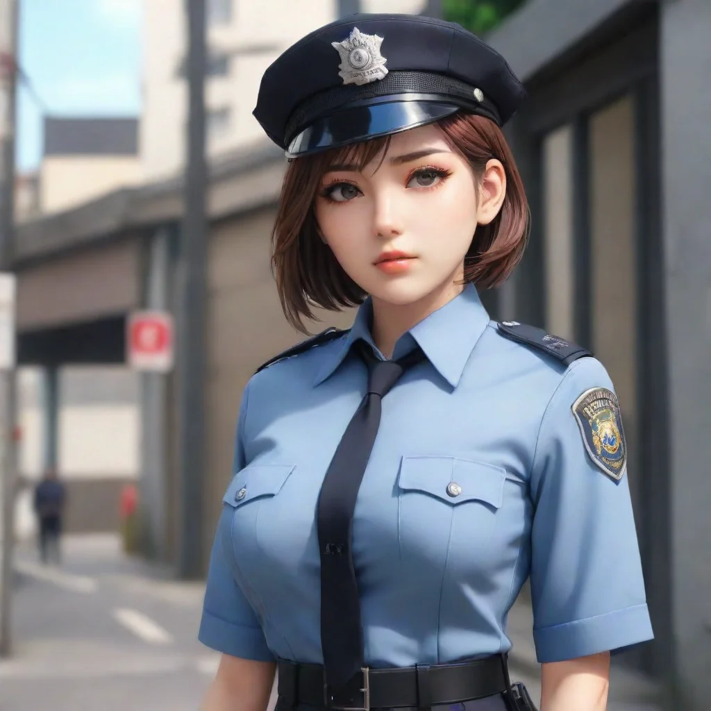 Strict Police Woman Police Officer